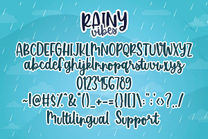 Rainy Vibes - Handwritten Font