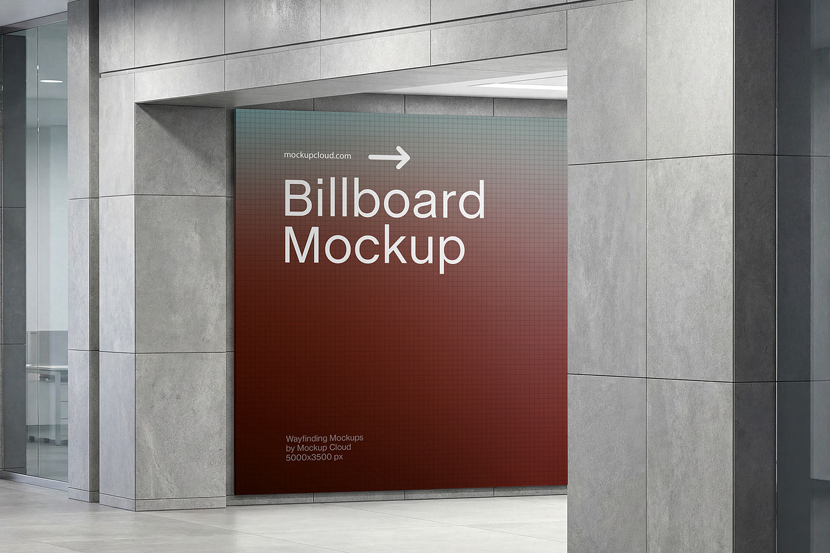 Wayfinding & Signage Mockups, an Advertising Mockup by Mockup Cloud (Photo 6 of 19)