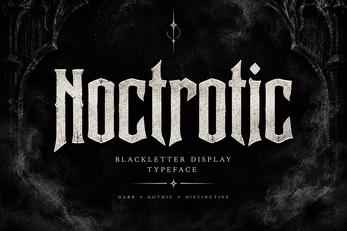 Noctrotic, a Blackletter Font by Wow Magic (Photo 1 of 5)