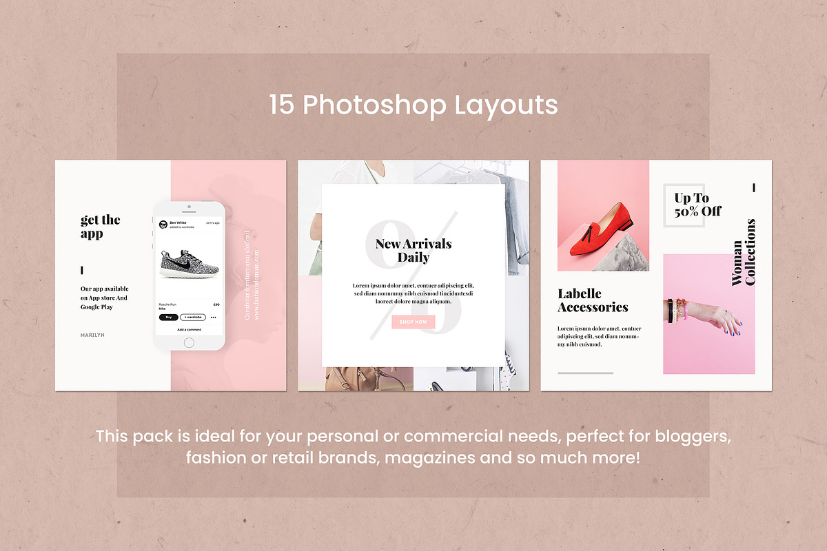Briley Instagram Pack, a Social Media Template by Crevo Studio (Photo 3 of 7)
