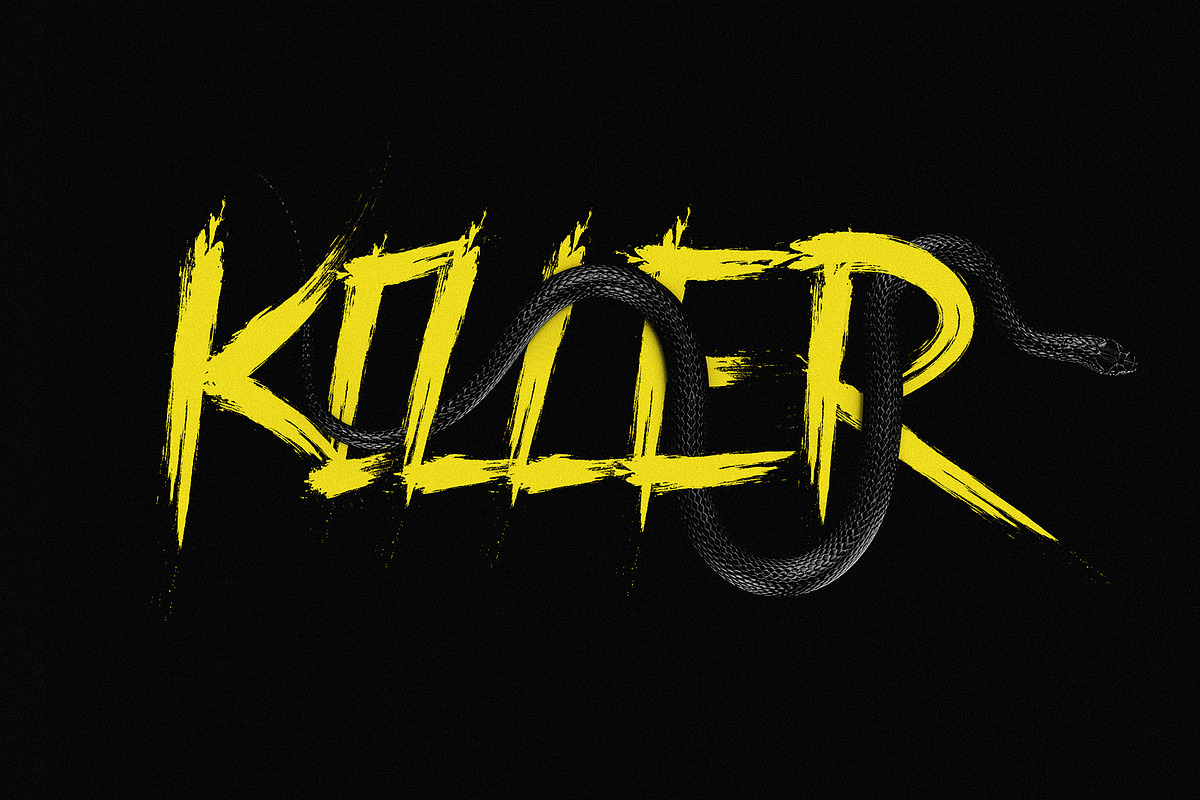 Black Mamba Vol.1 Brush Font preview 6