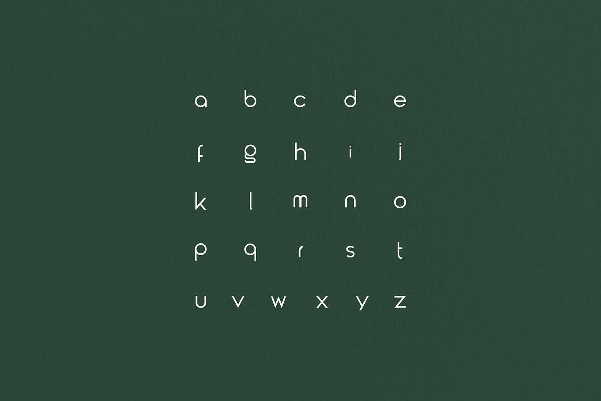 globe - a lowercase font design preview 3