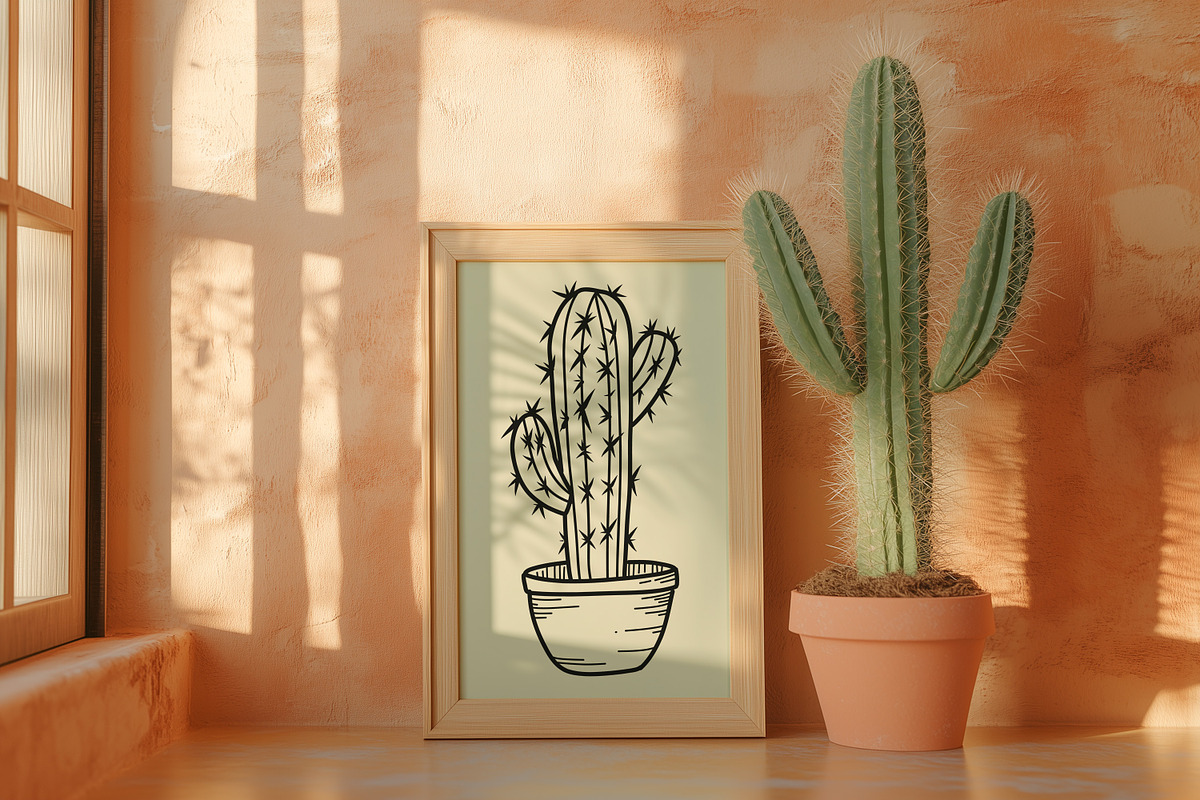 Cactus SVG Bundle | Succulent Art, an Illustration by Dervik Art Store (Photo 6 of 8)