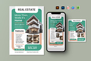 Green Modern Real Estate Flyer Set, a Flyer Template by Jiwstudio (Thumbnail 2 of 3)