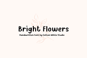 Bright Flowers, a Handwritten Font by Sofia Skoog (Thumbnail 1 of 10)