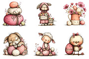 Farmhouse Easter Decor Clipart, an Illustration by CreationArt (Thumbnail 2 of 7)