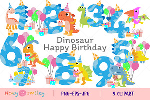 Happy Birthday dinosaur Clipart