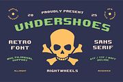UNDERSHOES - Retro Display Font, a Font by Rightwheels (Thumbnail 1 of 10)