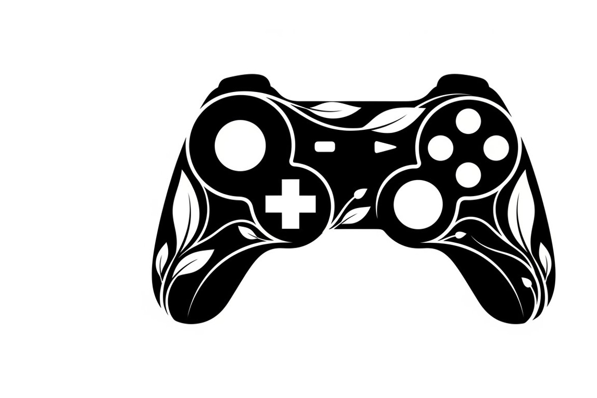 set of gaming controller silhouettes, an Illustration by Amazin_art (Photo 22 of 41)