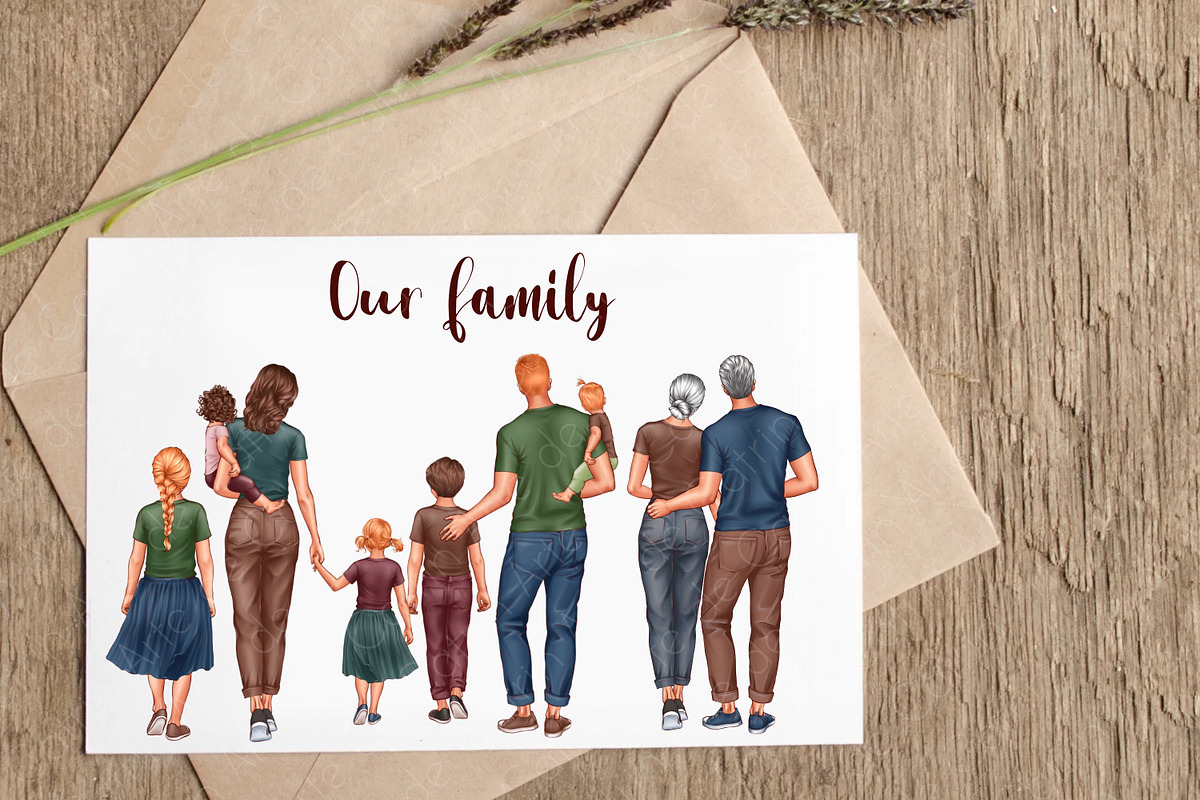 Big Family Creator Clipart., a Person Illustration by ArtedeCatrin (Photo 8 of 11)