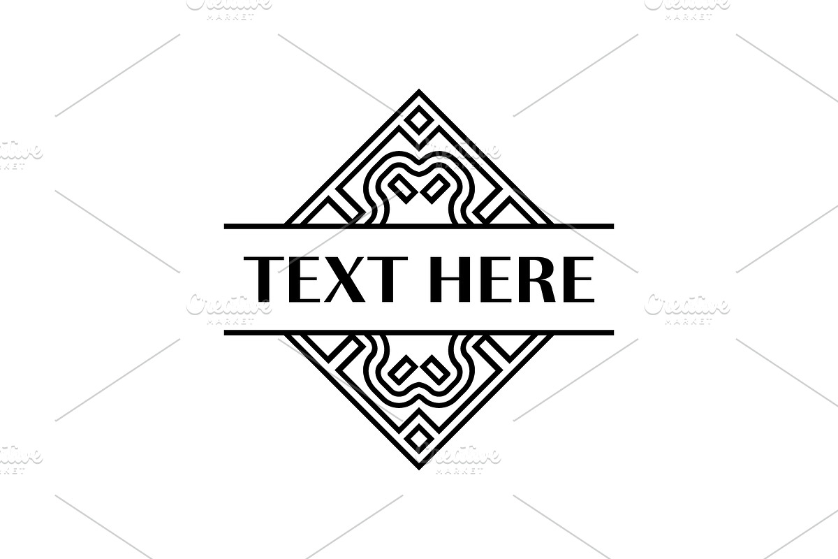 Vintage Ornamental Line Frame logo, a Branding & Logo Template by Rasagama Studio