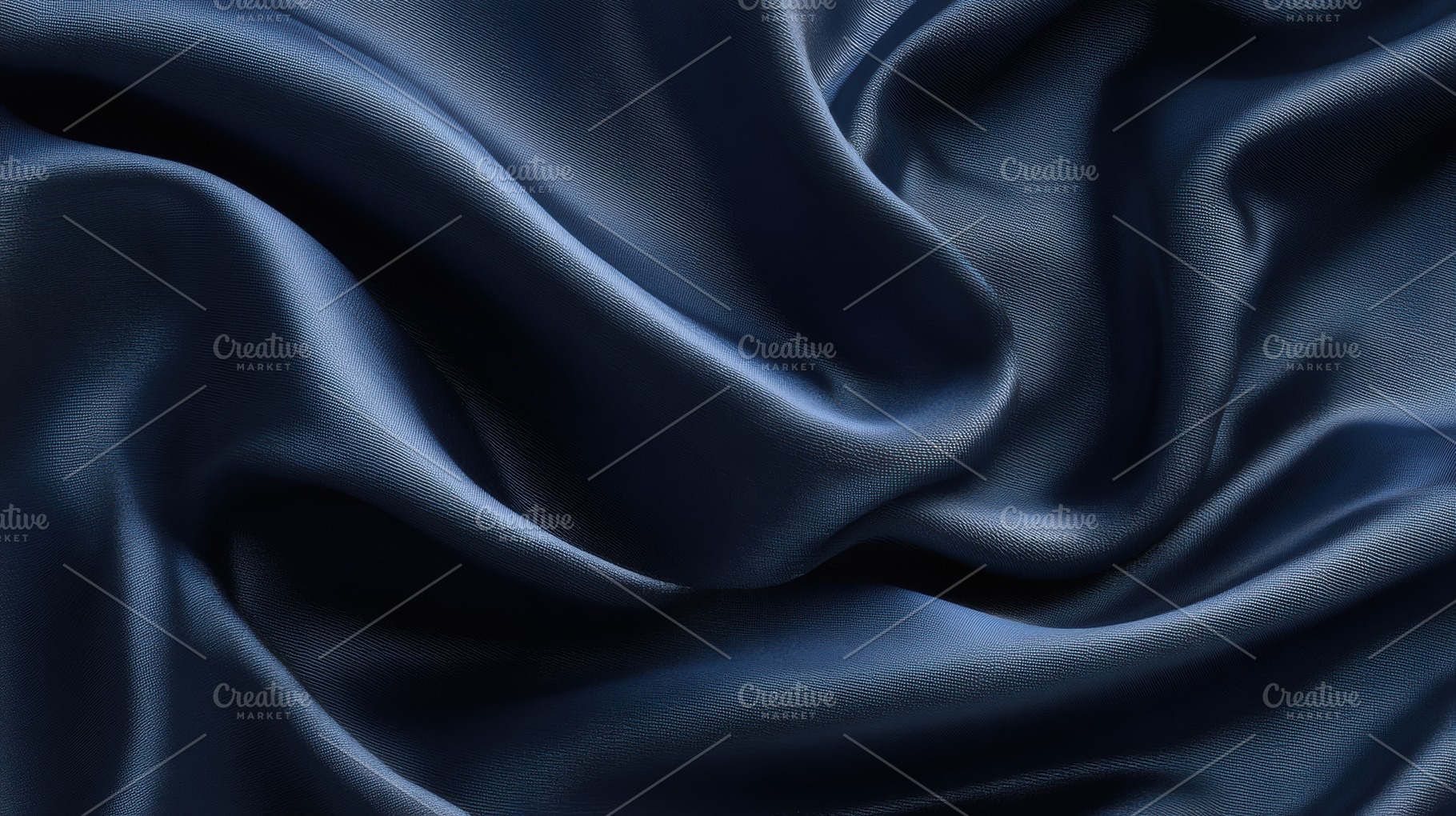 Luxurious navy blue silk satin, a Photo by Pavel_design