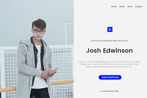 Person Split Portfolio Template