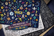 Space Objects & Elements Set, an Object Graphic by BALABOLKA (Thumbnail 1 of 4)