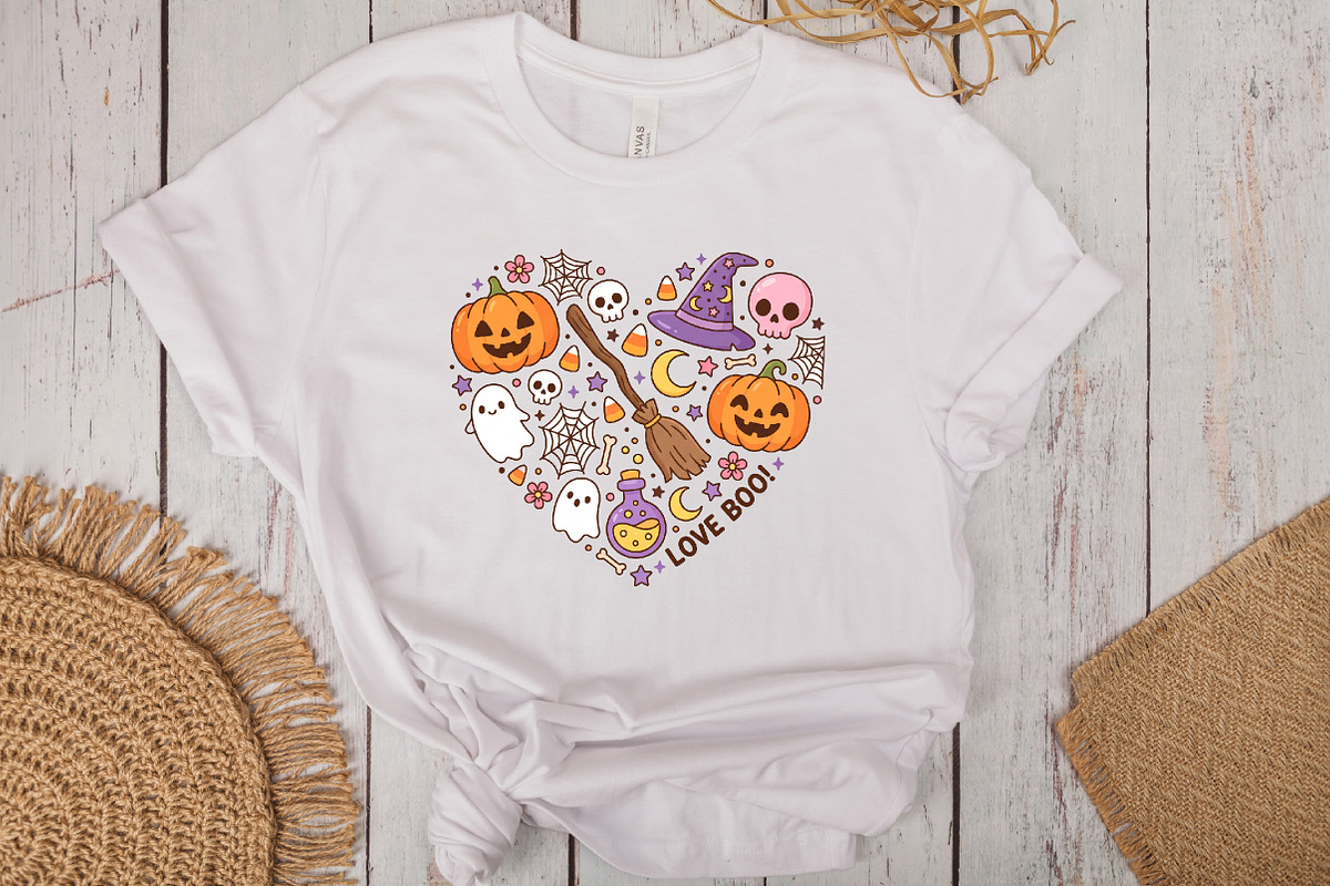 Halloween Heart PNG Sublimation, a Work Illustration by CraftArtStudio (Photo 3 of 4)