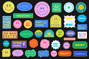 POSITIVE VECTOR STICKERS PACK VOL.3