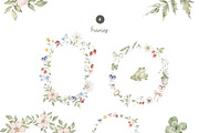 Spring Garden. Watercolor clipart, a Decorative Illustration by Kreker Kate (Thumbnail 7 of 12)