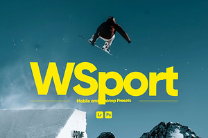 WSport Presets for Lightroom, a Preset Add-On by Hubzway