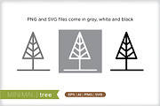 Minimal tree icons, an Outline Icon by Picture Window (Thumbnail 2 of 5)