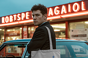Retro Urban Night Tote Bag Mockup, a Merchandise Mockup by mockeyai (Thumbnail 3 of 3)