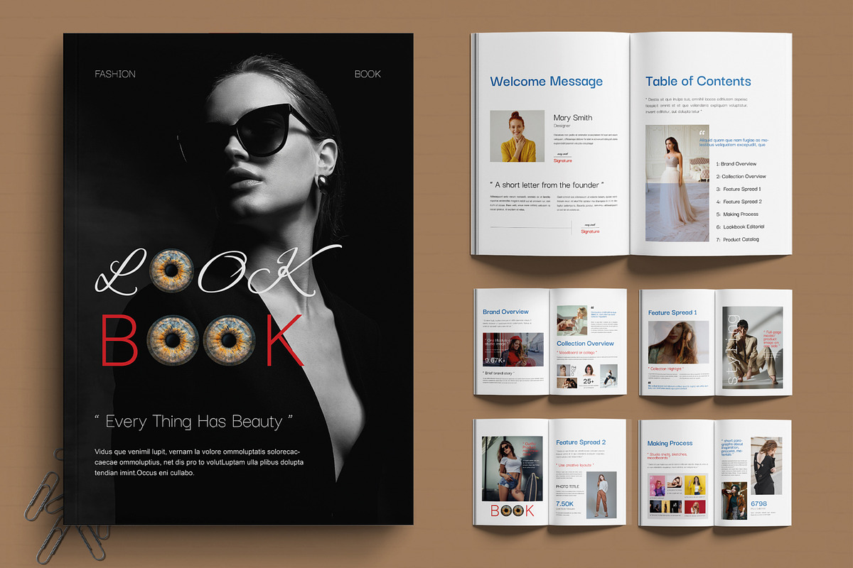 Modern Fashion Look Book Template, a Brochure Template by MightyDesign (Photo 1 of 6)