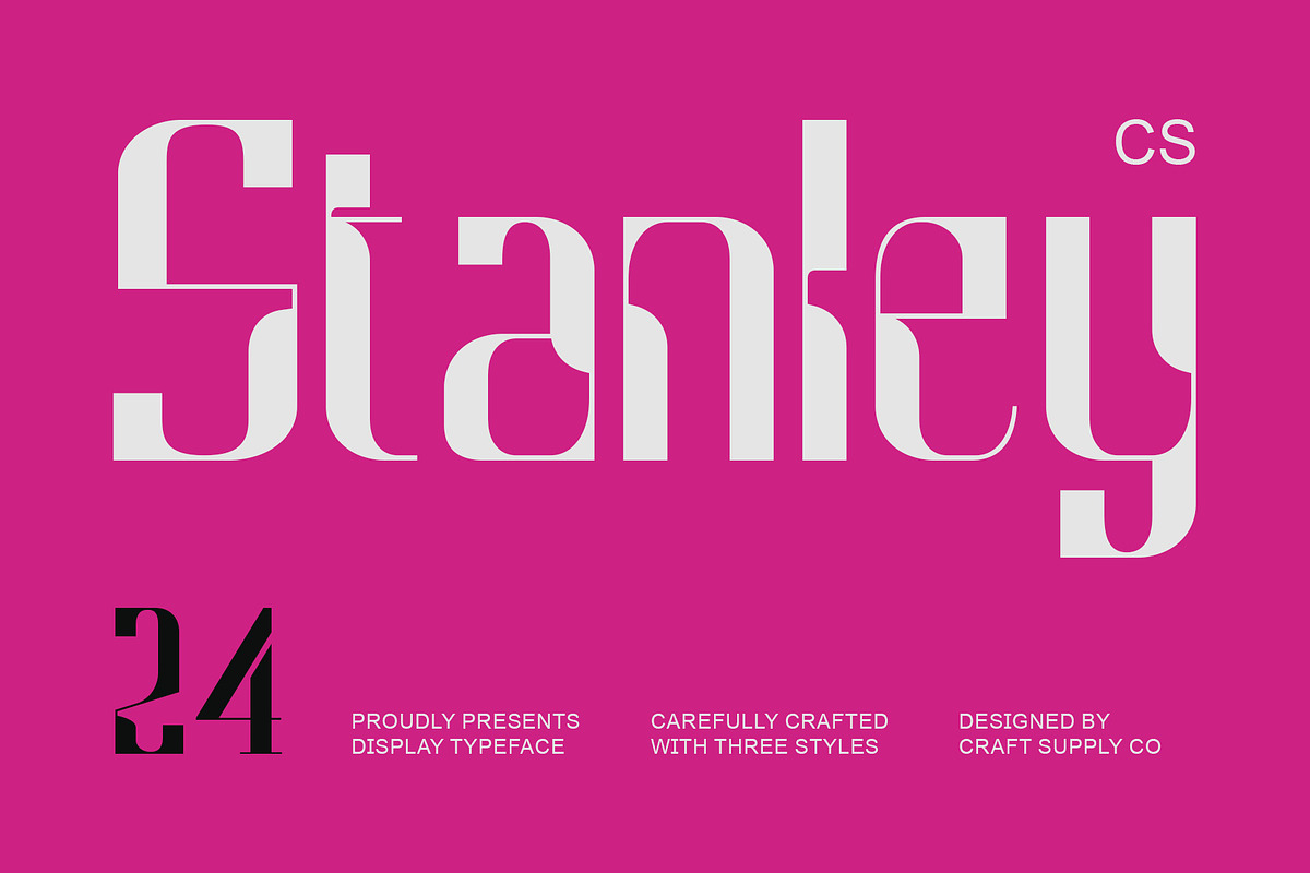 CS Stanley – Techno Font, a Sans Serif Font by Craft Supply Co. (Photo 1 of 8)