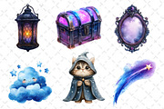 Watercolor Little Fairy Tale Clipart, an Illustration by Dream Creation (Thumbnail 4 of 6)