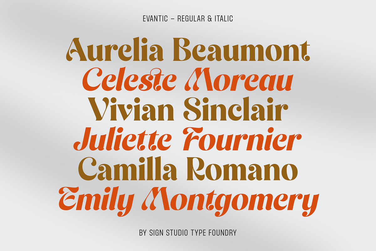 Evantic - Classic Bold Typeface, a Serif Font by Sign Studio (Photo 6 of 14)