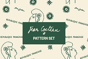 Jean Cocteau Pattern Set, a Pattern Graphic by La Caleya patterns (Thumbnail 1 of 6)