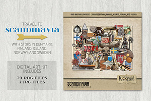 Scandinavia Digital Art Kit