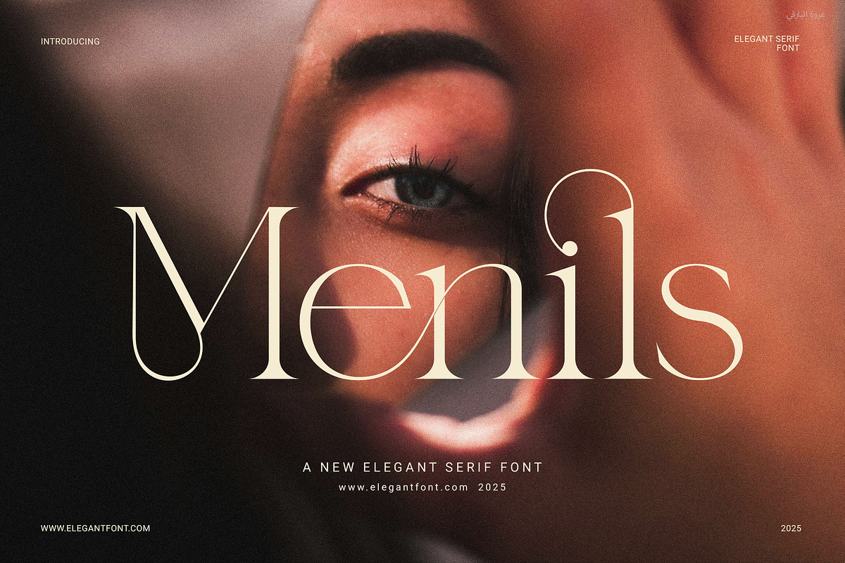 Menils Elegant Serif, a Serif Font by Elegant Font (Photo 1 of 8)