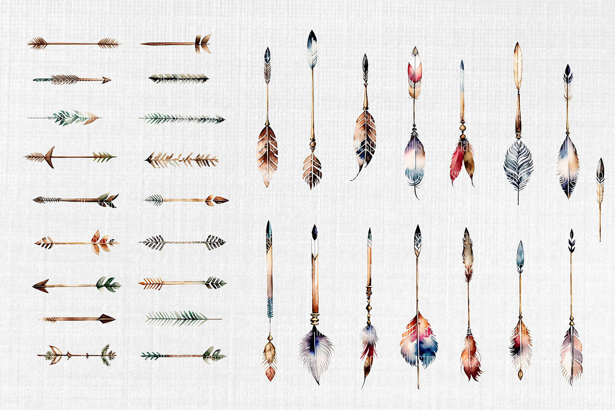 Boho clipart, Boho Wedding 200 PNG, an Illustration by Illustrator Space (Photo 5 of 10)
