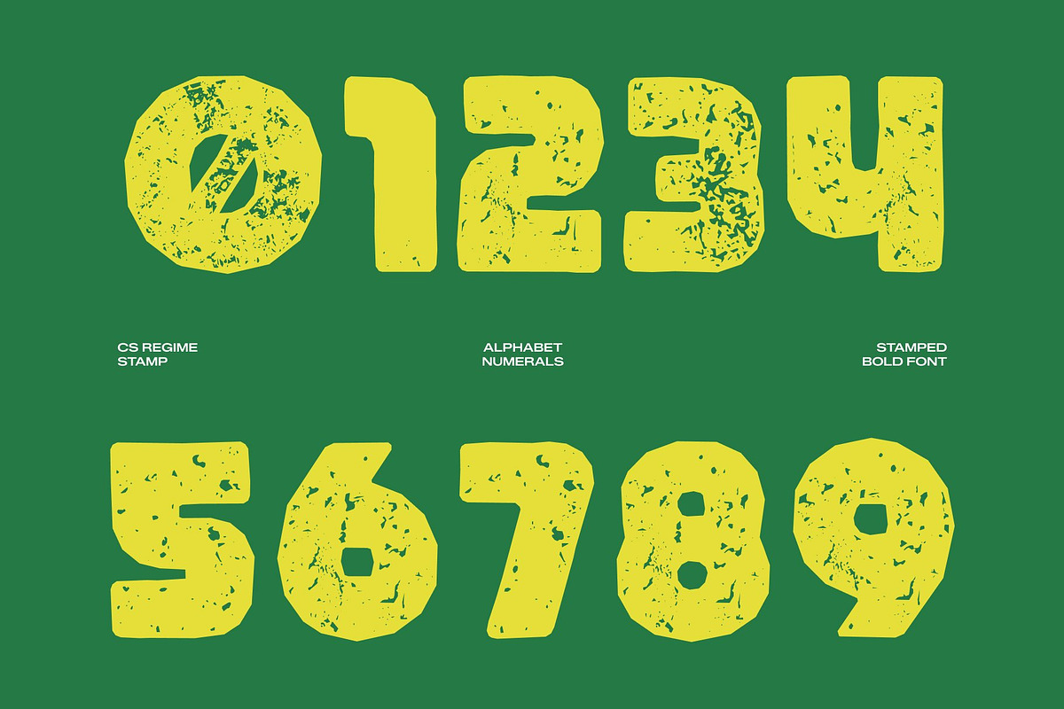 CS Regime Stamp, a Sans Serif Font by Craft Supply Co. (Photo 3 of 8)