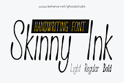 Skinny Ink - handwriting font, a Handwritten Font by ghozai studio (Thumbnail 1 of 7)