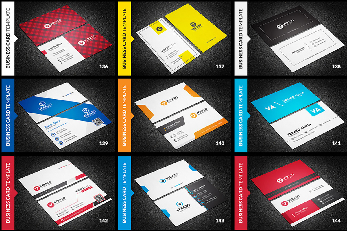 150 Mega Business Cards Bundle, a Business Card Template by Verazo (Photo 17 of 18)