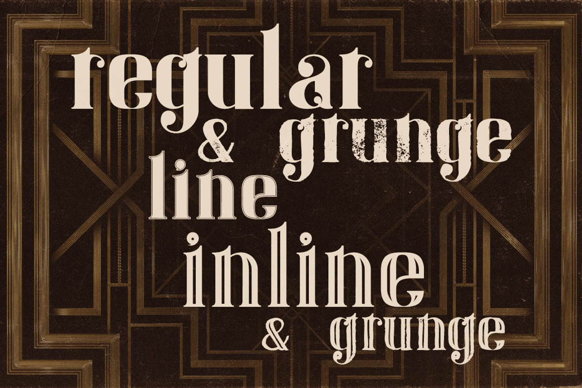Gatsby - ArtDeco Font preview 2