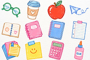 School Supplies Clipart Teacher PNG, an Education Illustration by SugarCloudStudioArt (Thumbnail 3 of 5)