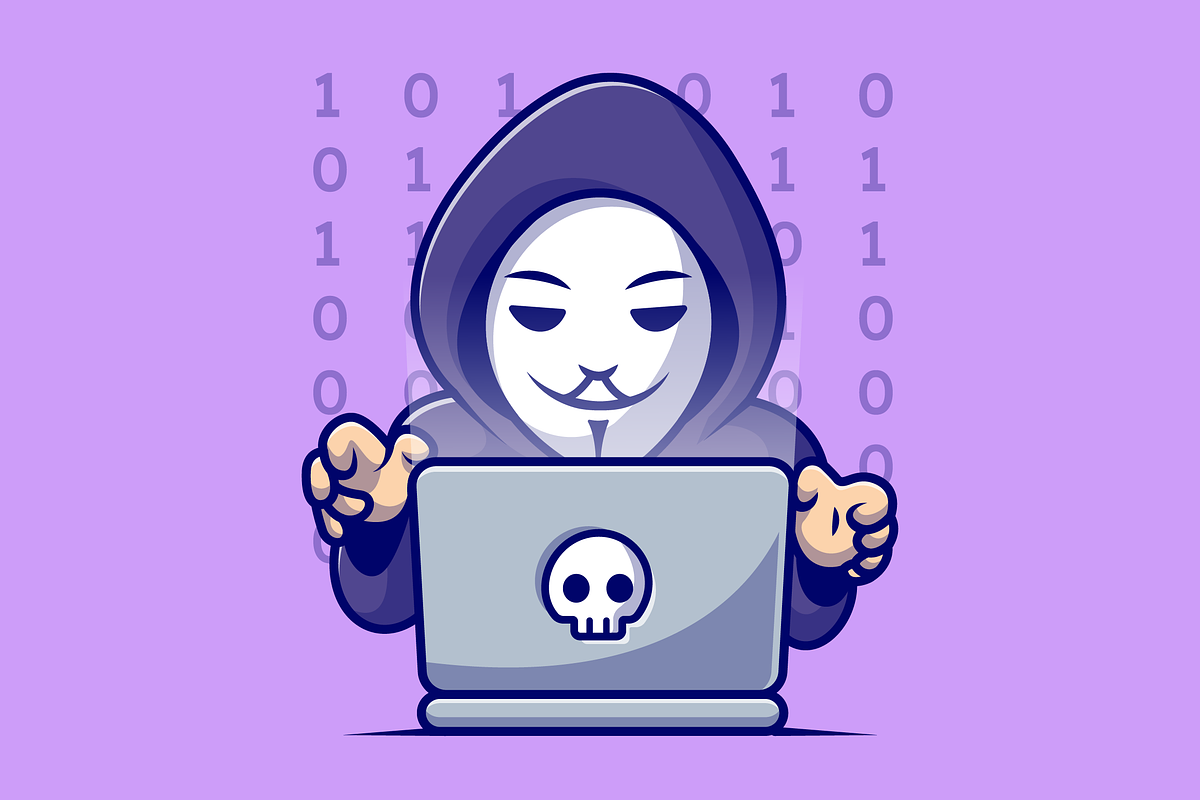 Cute Hacker Operating Laptop Cartoon, a Person Illustration by Catalyst Labs (Photo 1 of 3)