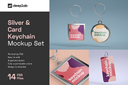 Silver & Card Keychain Mockup Set, a Product Mockup by Deeplab (Thumbnail 1 of 15)