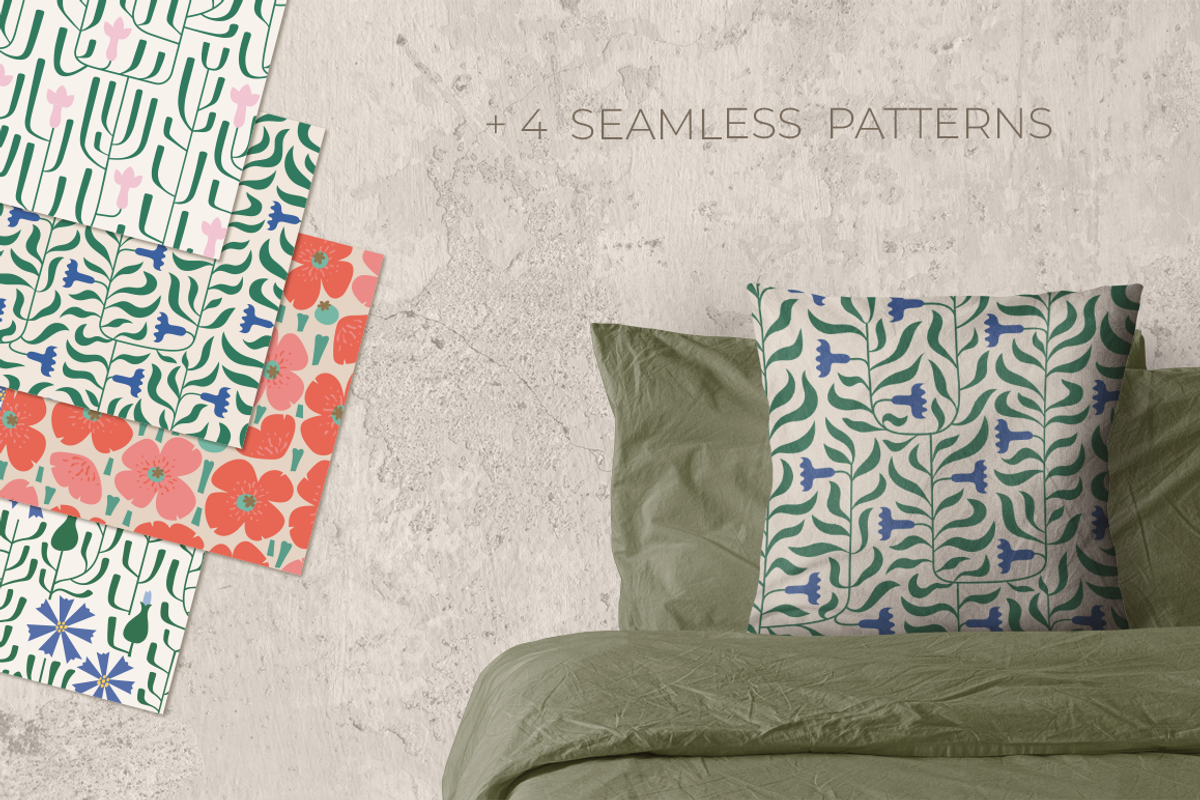 Abstract Flora. Poster Creator, a Decorative Illustration by Purrga (Photo 7 of 10)
