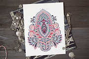 Indian Floral Lotus Ornament, an Object Illustration by Transia (Thumbnail 1 of 2)
