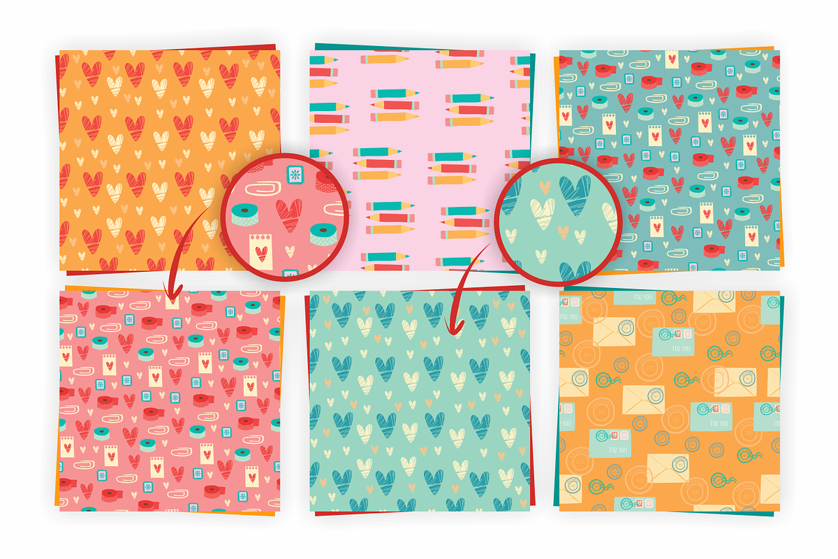 Romantic post / Scrapbooking set, an Animal Illustration by Lesya Skripak (Photo 4 of 4)