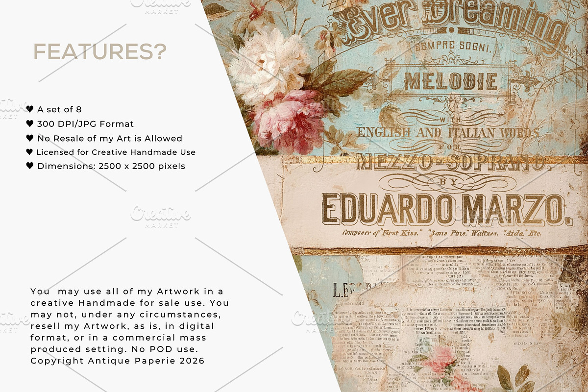 Forever Charming Paper, a Pattern Graphic by Antique Paperie (Photo 5 of 5)