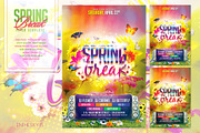 Spring Break Flyer Template, a Flyer Template by InTheSky15