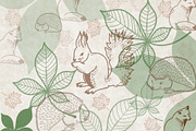 Procreate Stamps Brush Forest Animal, a Shape Add-On by Ducatum (Thumbnail 10 of 10)