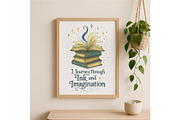 Journey Through Ink and Imagination, a Background Graphic by LaseredNinja (Thumbnail 4 of 7)