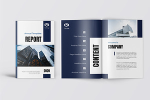 Biru - Annual Report Template