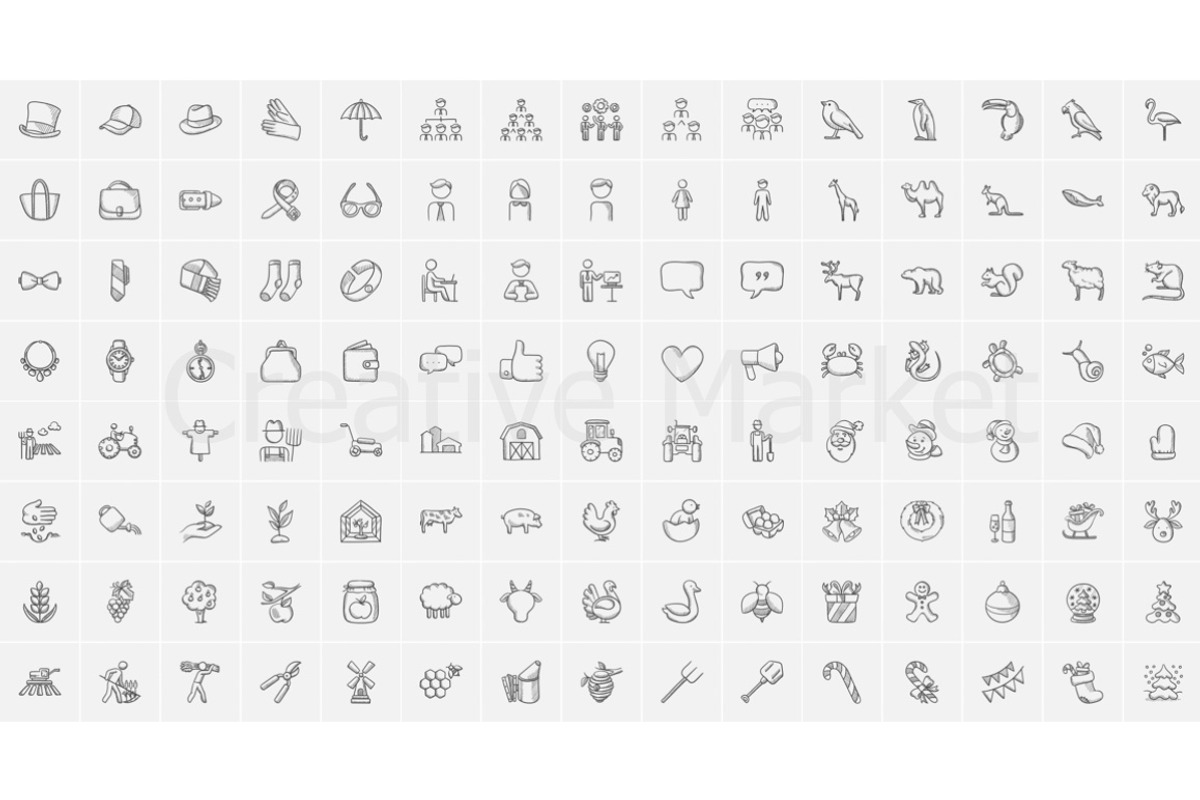 2200 vector sketch icons mega pack, an Outline Icon by Visual Generation (Photo 2 of 21)