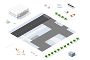 Set of isometric city houses, an Object Graphic by AlexZeL (Thumbnail 4 of 5)