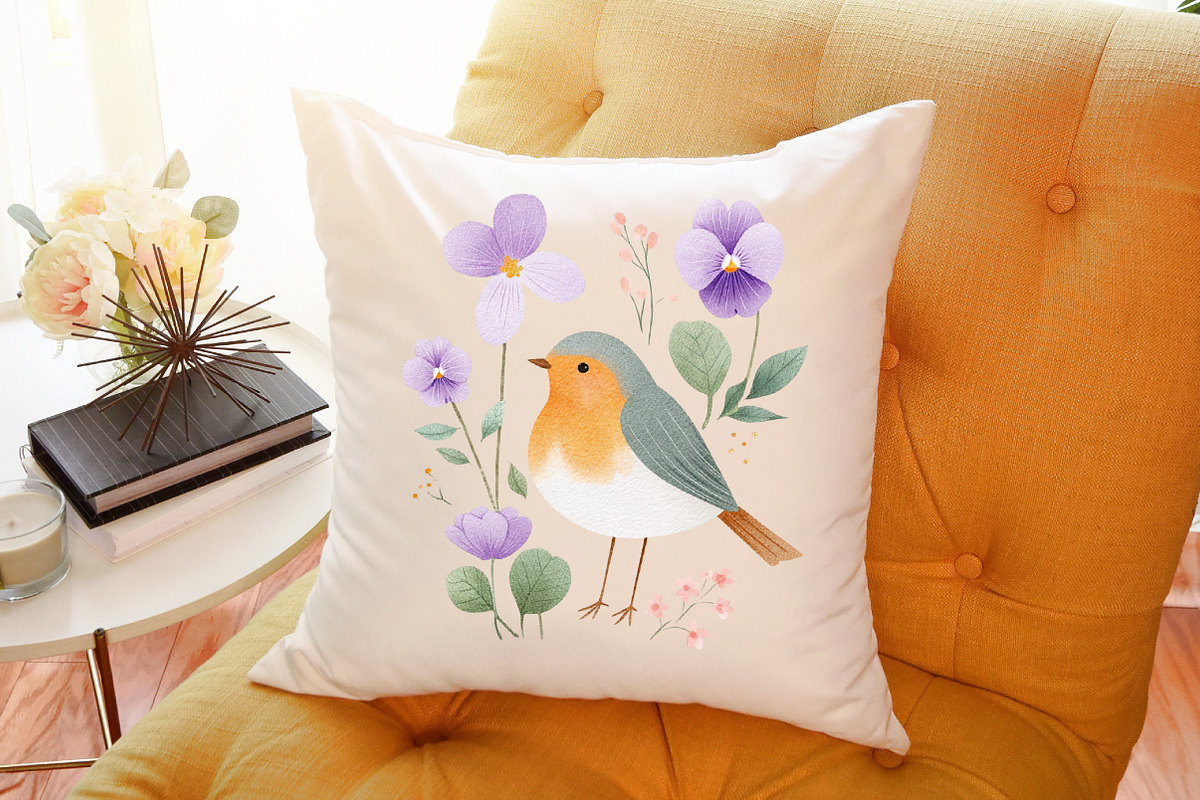 Birth Month Flowers & Birds Procreat, an Illustration by Sublimation Artist (Photo 6 of 6)